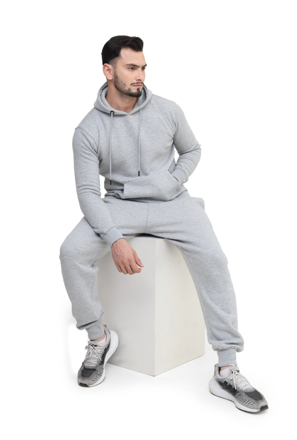 Mens Tracksuit Set, Fleece Pullover Hoodie and Jogger 2Pc Set