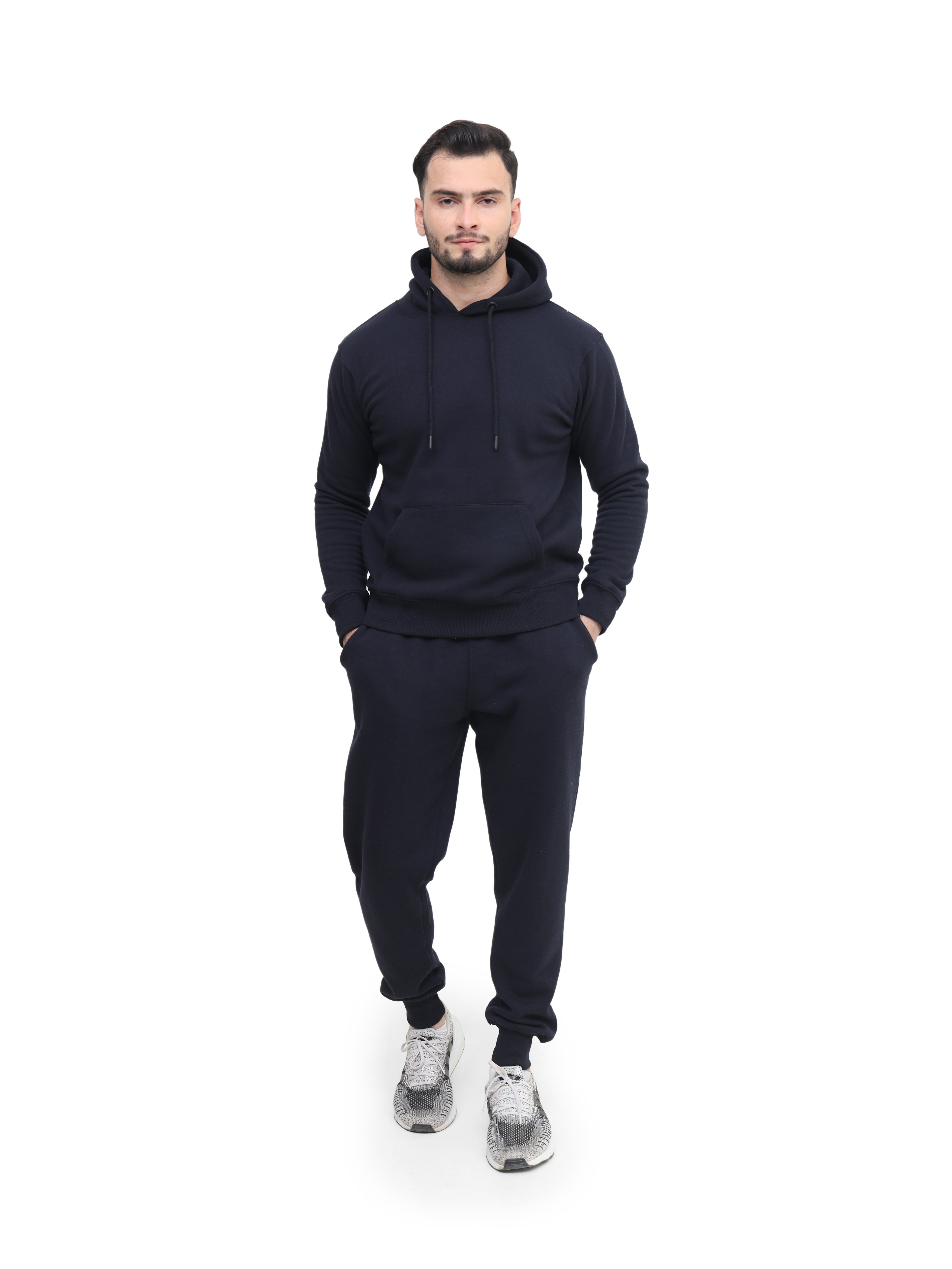 Mens Tracksuit Set, Fleece Pullover Hoodie and Jogger 2Pc Set