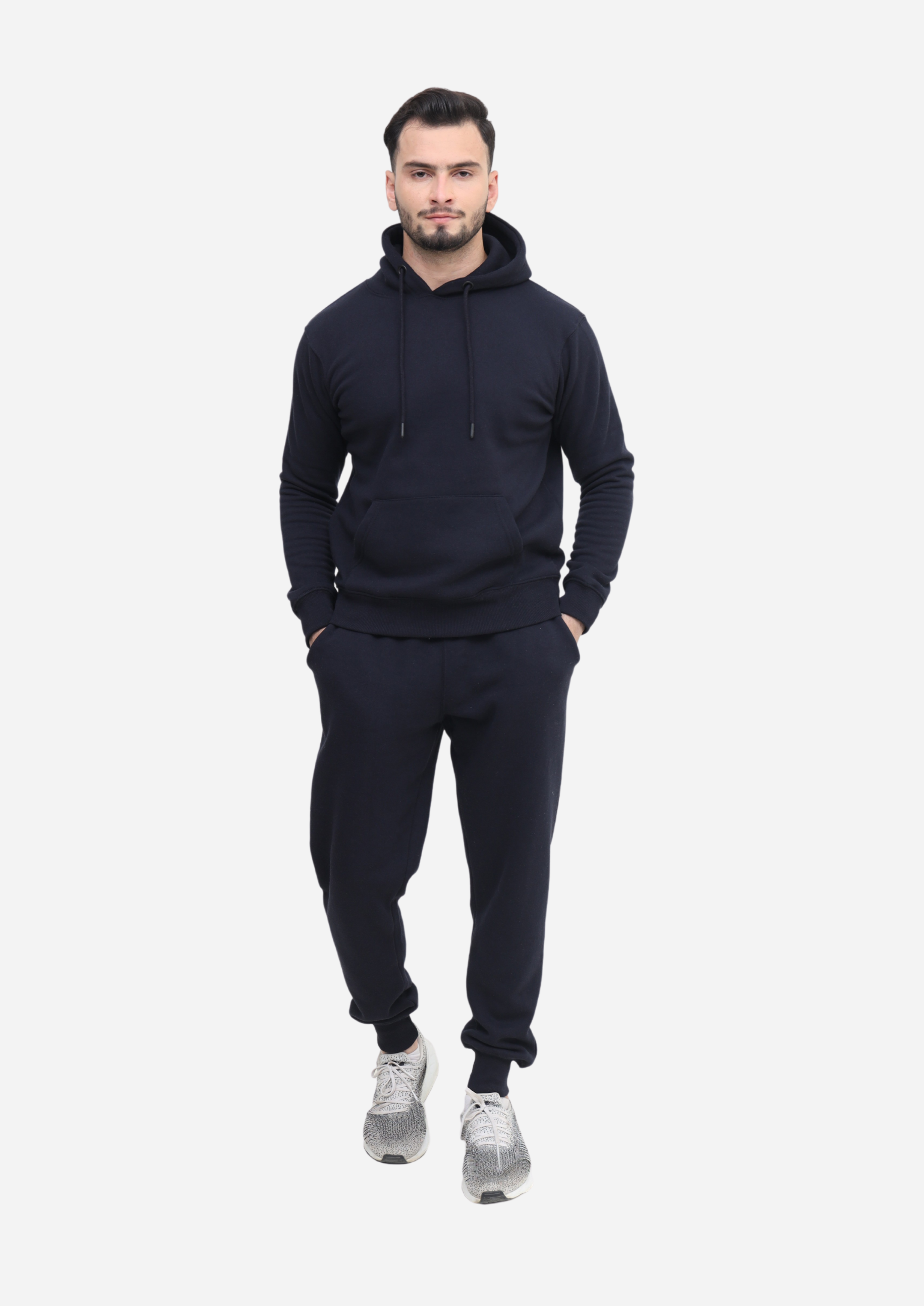 Mens Tracksuit Set, Fleece Pullover Hoodie and Jogger 2Pc Set